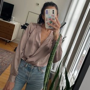 Abercrombie satin shirt